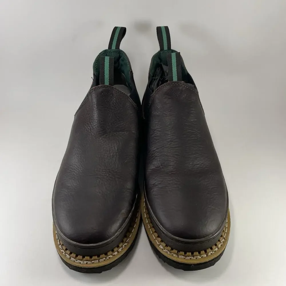 Georgia Boot Giant Romeo GR262 Mens Size 11 W Wide Brown Leather Slip On Work